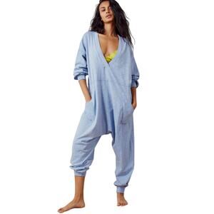 Free People Intimately Just Because Onesie Light Blue Lounge Jumpsuit XS